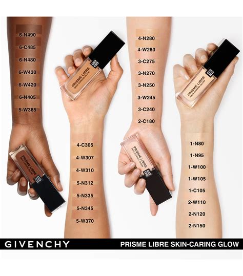 givenchy glow foundation swatches|Givenchy Prisme Libre Skin.